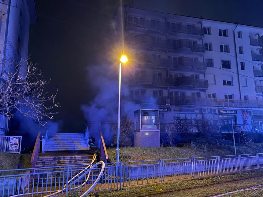 pożar przy ulicy Dokerskiej we Wrocławiu