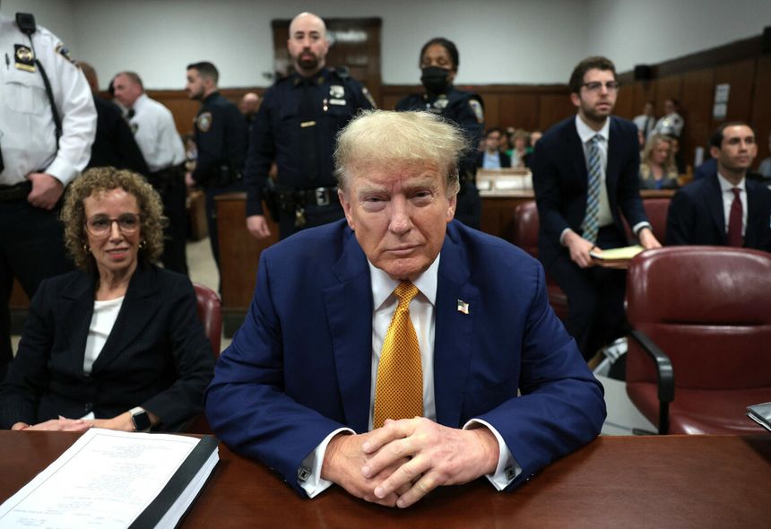 Donald Trump przed sądem karnym na Manhattanie