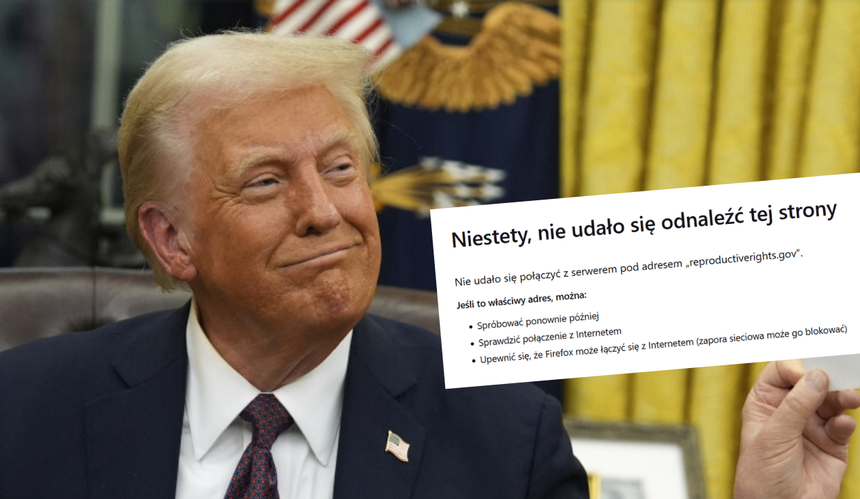 Donald Trump wyłączył witrynę dla kobiet?