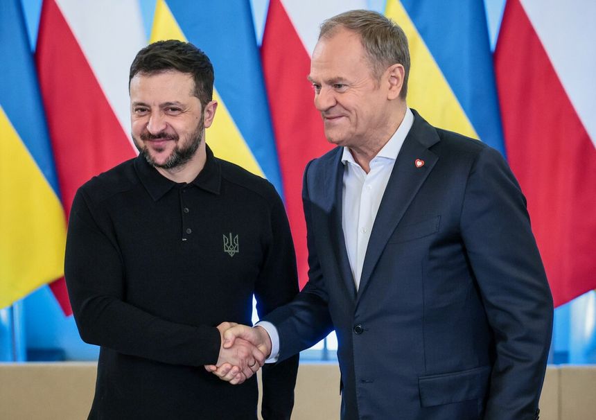 Wolodymyr Zelenski i Donald Tusk