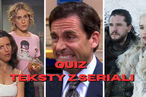 Kadr z serialu "Seks w wielkim mieście", kadr z serialu "The Office", kadr z serialu "Gra o tron" 