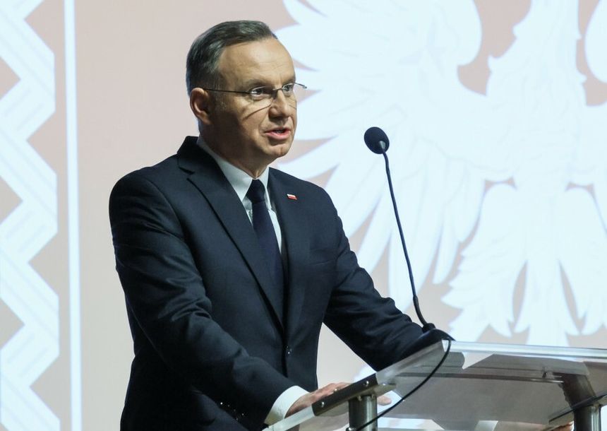 Prezydent Andrzej Duda w Zegrzu, 5 lutego 2025 r.
