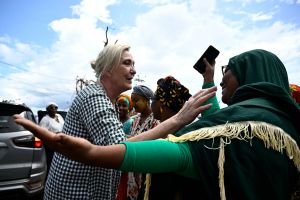 Marine Le Pen na Majotcie, 6 stycznia 2024 r.