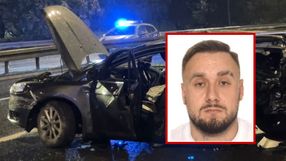 Łukasz Żak/wypadek na Trasie Łazienkowskiej