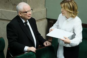 Anna Krupka i Jarosław Kaczyński