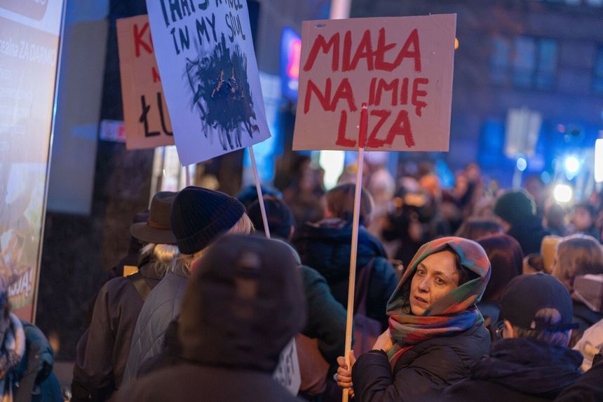 Protest po śmierci Lizy