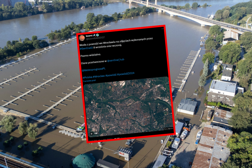 Odra - zdj. z satelity