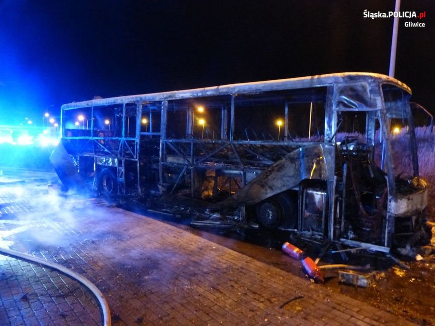 Pożar autobusu
