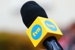 Mikrofon stacji TVN