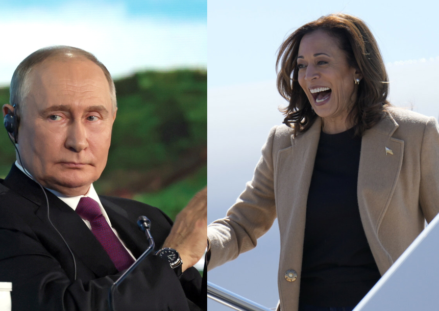 Władimir Putin i Kamala Harris