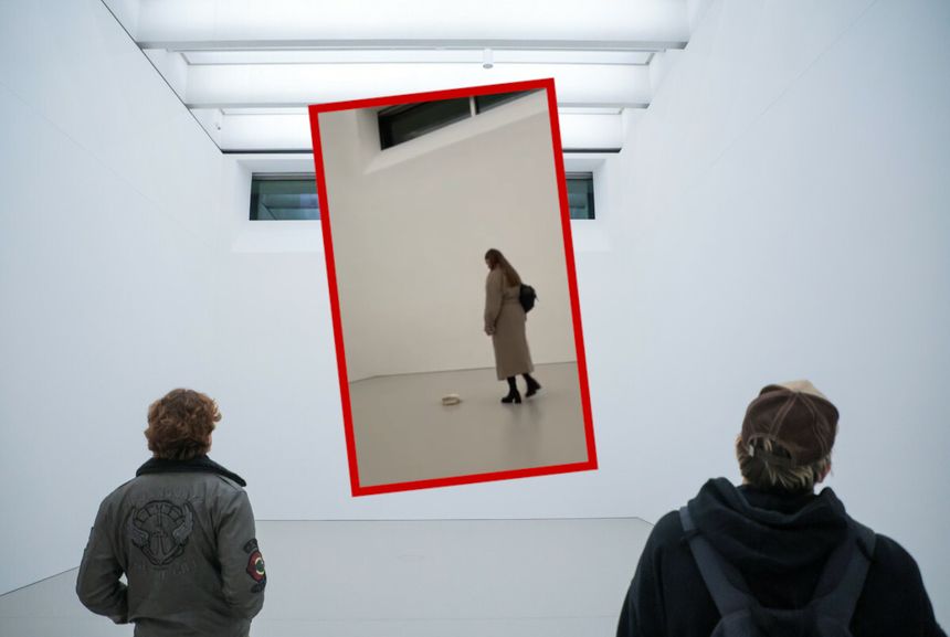 żart w Muzeum Sztuki Nowoczesnej