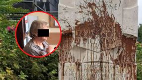 Dewastacja pomnika Rzezi Ofiar Woli