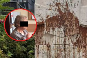 Dewastacja pomnika Rzezi Ofiar Woli