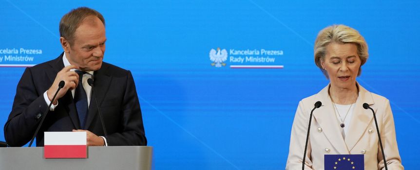 Donald Tusk , przewodniczaca Komisji Europejskiej Ursula von der Leyen 