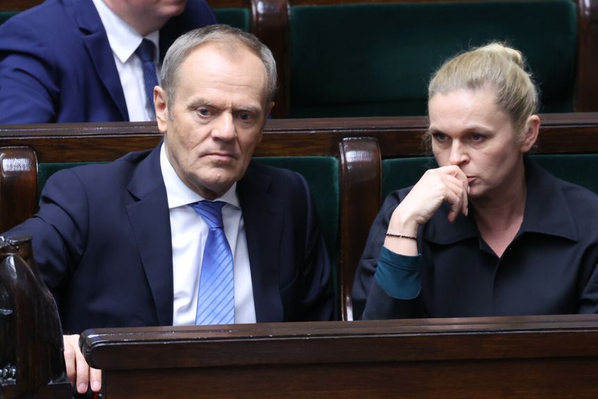 Donald Tusk i Barbara Nowacka