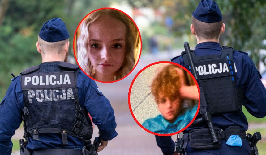 patrol policji, nastolatkowie