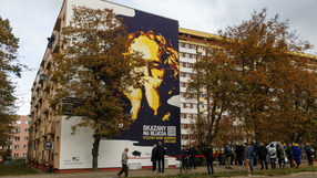 Mural upamiętniający Ryszarda "Skibę" Skibińskiego