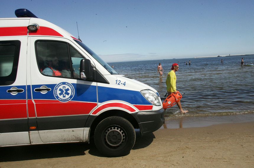 Wypadek na plaży
