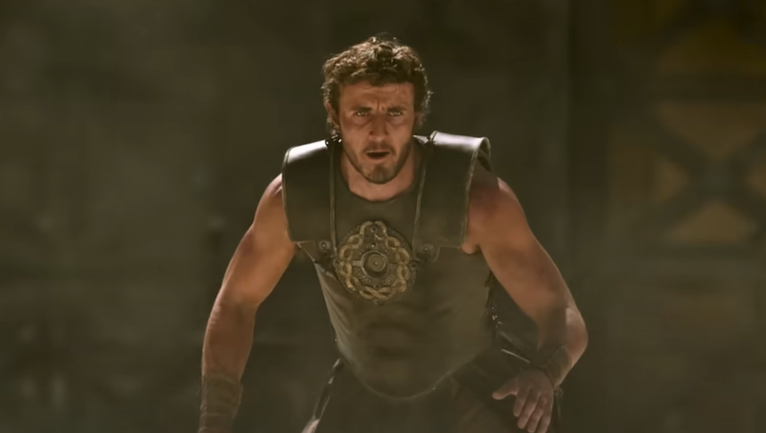 Paul Mescal w filmie "Gladiator 2" 