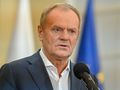 Donald Tusk podczas konferencji prasowej