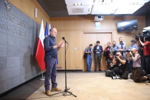 Donald Tusk podczas konferencji