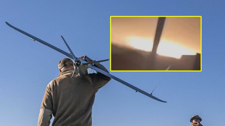 Atak ukraińskich dronów