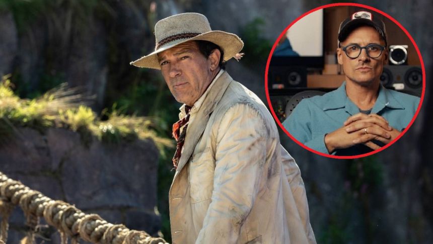 Mateusz Damięcki i Antonio Banderas