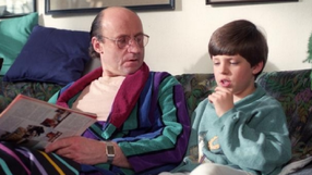 Piotr Fronczewski i Mikołaj Radwan w serialu "Tata, a Marcin powiedział"