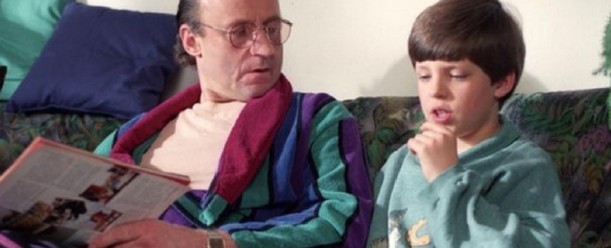Piotr Fronczewski i Mikołaj Radwan w serialu "Tata, a Marcin powiedział"