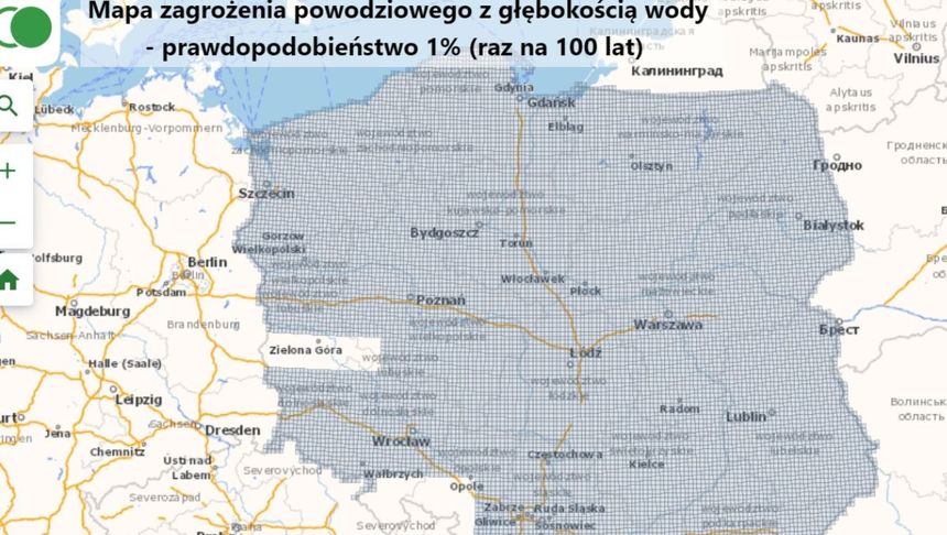 Mapa zagrożenia powodziowego
