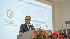 Michał Sztybel na inauguacji roku akademickiego na Politechnice Bydgoskiej