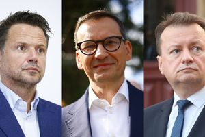 Rafał Trzaskowski, Mateusz Morawiecki, Mariusz Błaszczak