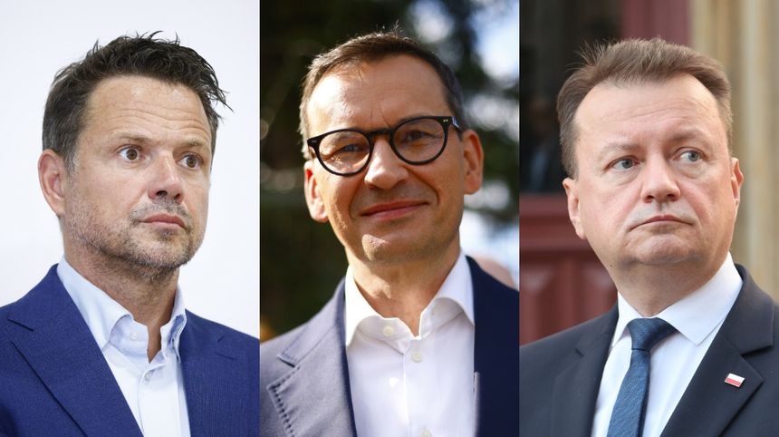 Rafał Trzaskowski, Mateusz Morawiecki, Mariusz Błaszczak