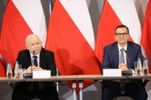 Mateusz Morawiecki i Jarosław Kaczyński