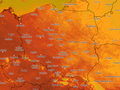 Pogodowa mapa temperatury