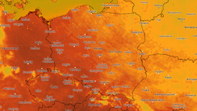 Pogodowa mapa temperatury