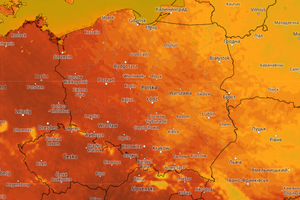 Pogodowa mapa temperatury