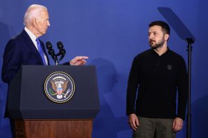 Joe Biden i Wołodymyr Zełenski