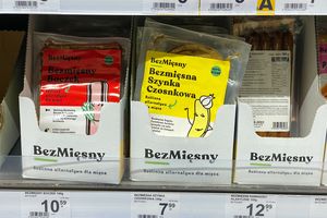 Wegańskie produkty w sklepie 