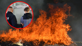 Pożar pod Oleśnicą