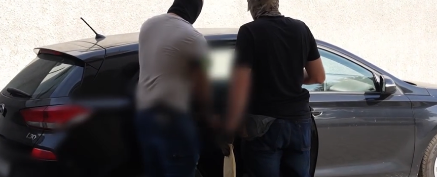 Kadr z filmu Małopolskiej Policji