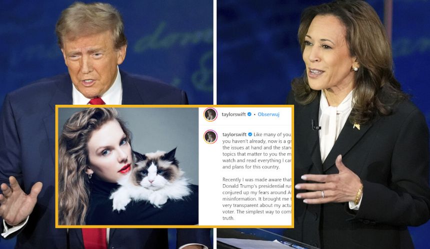 Trump, Harris, Swift