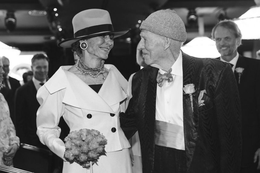 Olav Thon i Sissel Berdal Haga