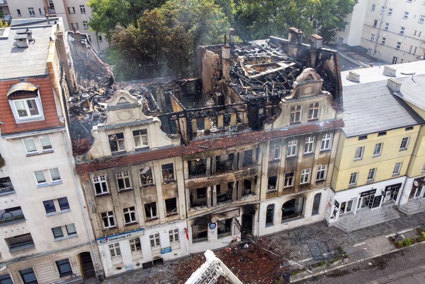 pożar poznań