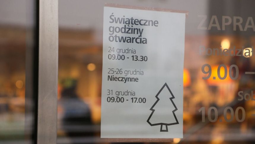 Sklepy w wigilię