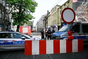 Pożar kamienicy w Poznaniu
