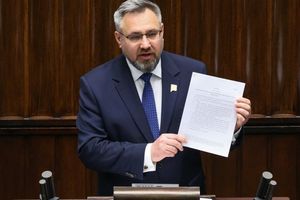 Mirosław Suchoń na mównicy sejmowej