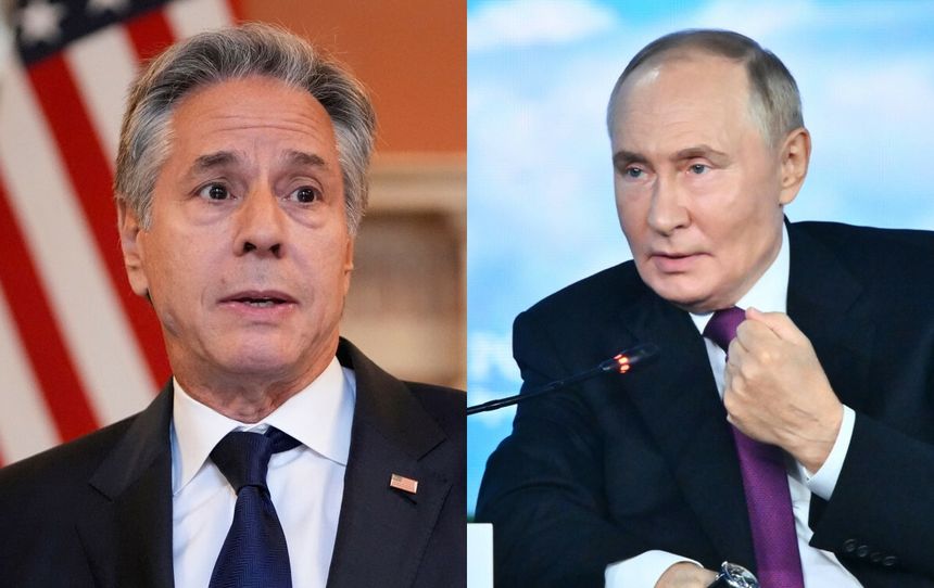 Antony Blinken, Władimir Putin