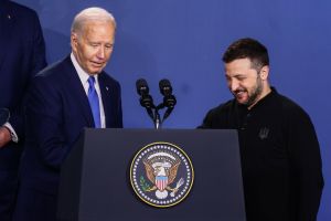 Joe Biden i Wołodymyr Zełenski