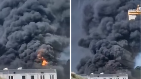 Pożar pod Wrocławiem